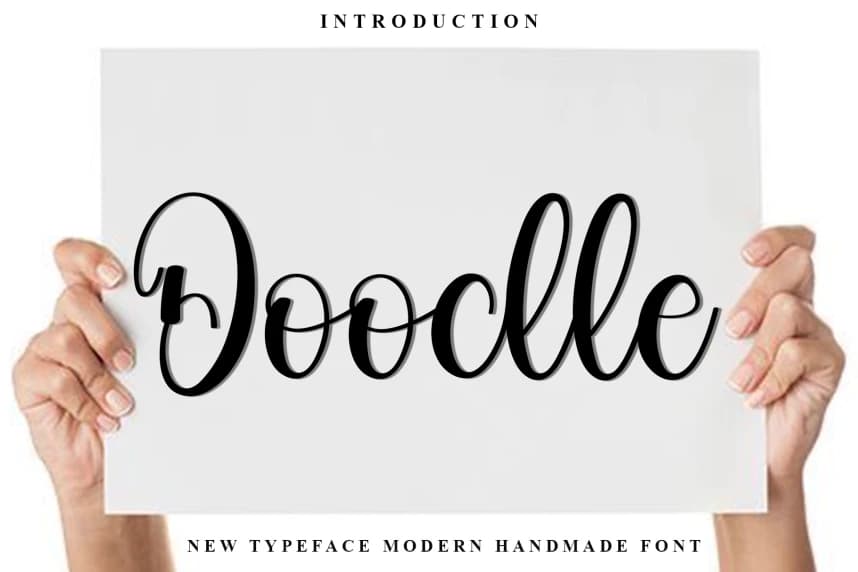 Doodle Script Font – Handwritten creative asset