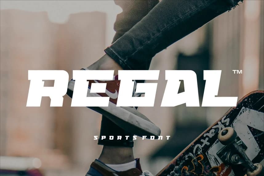 Regal Sport Font – Display creative asset