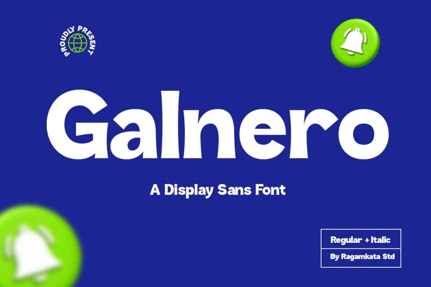 Galnero Font – Display creative asset
