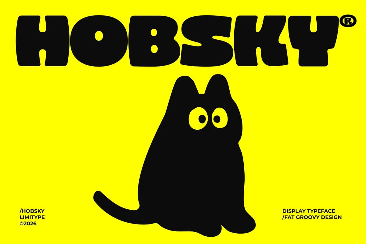 Hobsky - Bold Font – Display creative asset