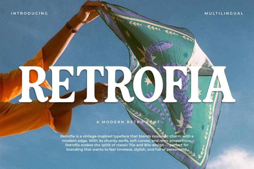 Retrofia Font – Serif creative asset