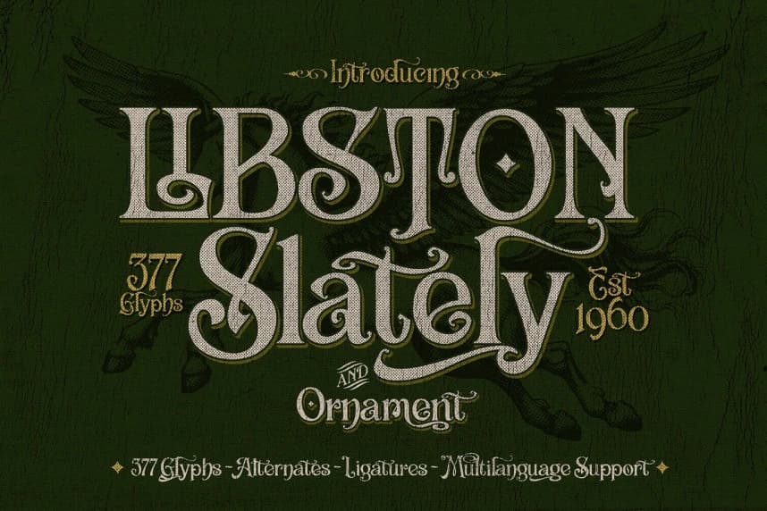 Libston Font – Serif creative asset
