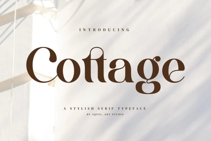 Cottage Font – Serif creative asset