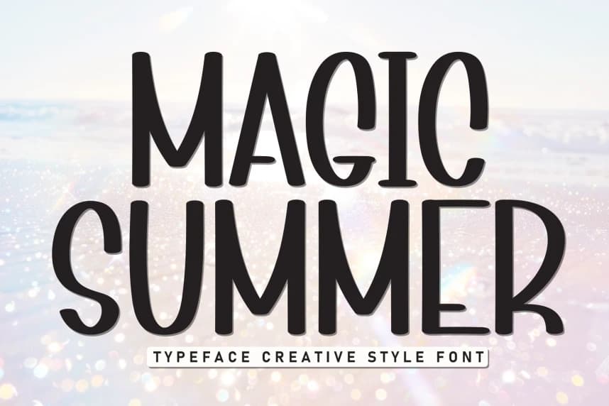 Magic Summer Handcrafted Font – Display creative asset