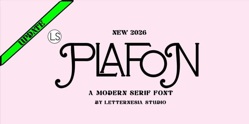 Lsplafon Font – Display creative asset