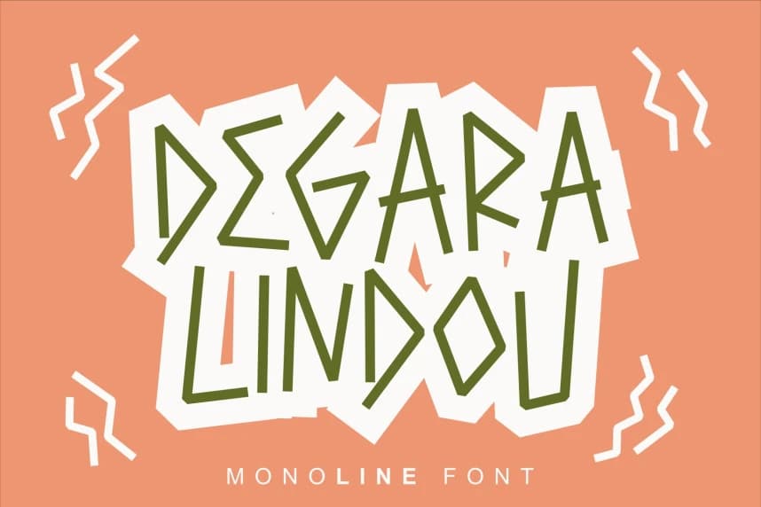 Degara Lindou Font – Display creative asset