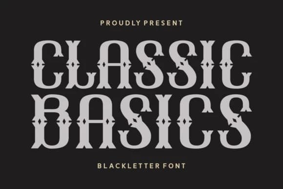 Classic Basics Font – Display creative asset