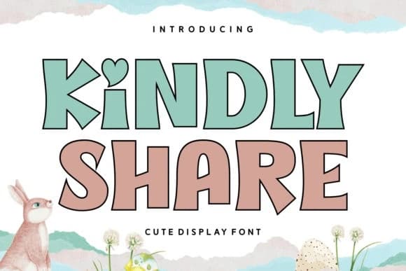 Kindly Share Font – Display creative asset