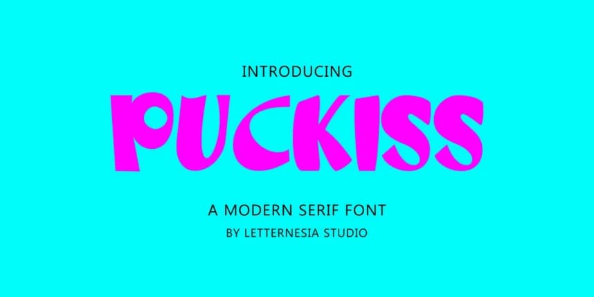 Puckiss Display Font – Display creative asset
