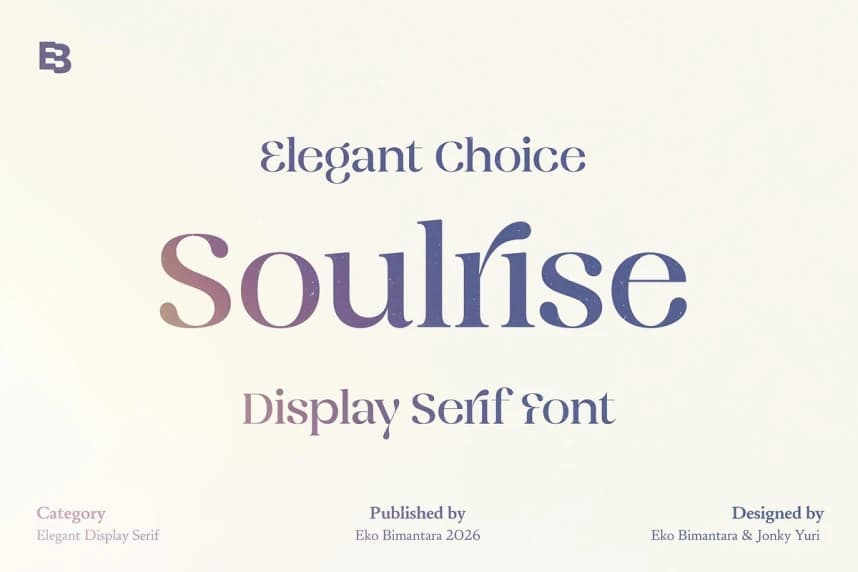 Soulrise Font – Display creative asset