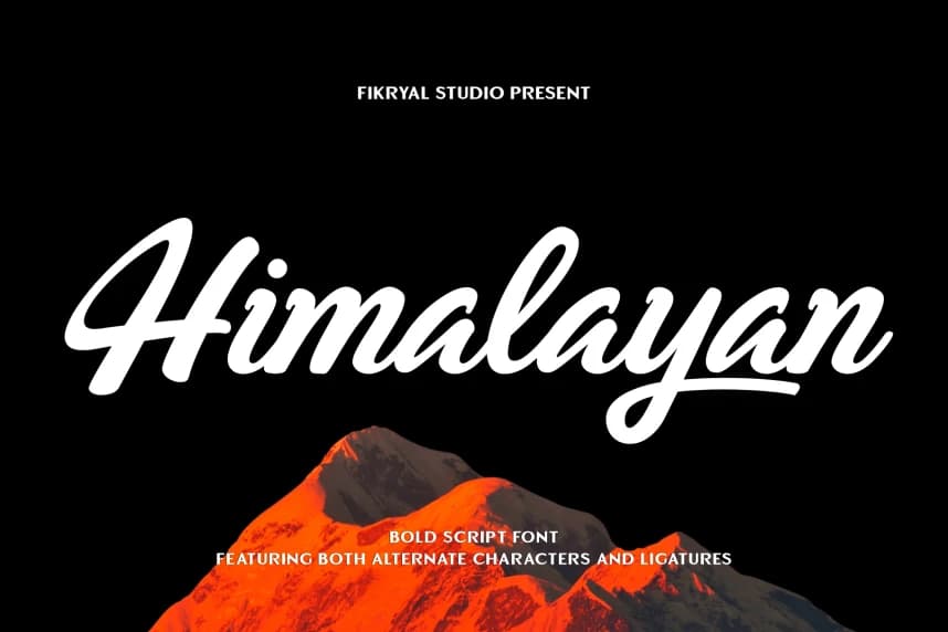 Himalayan – Bold Script Font – Script creative asset