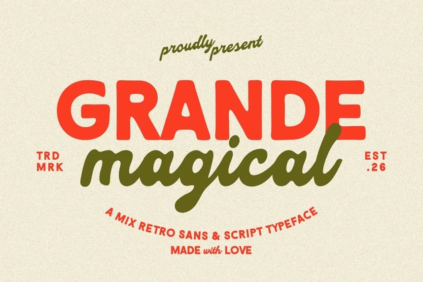 Grande Magical Font – Display creative asset