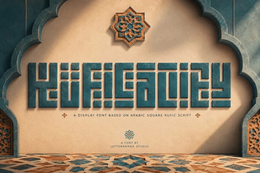 Kuficality Font – Display creative asset