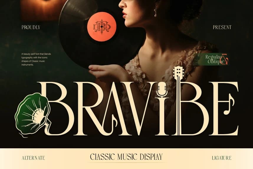 Bravibe Font – Serif creative asset