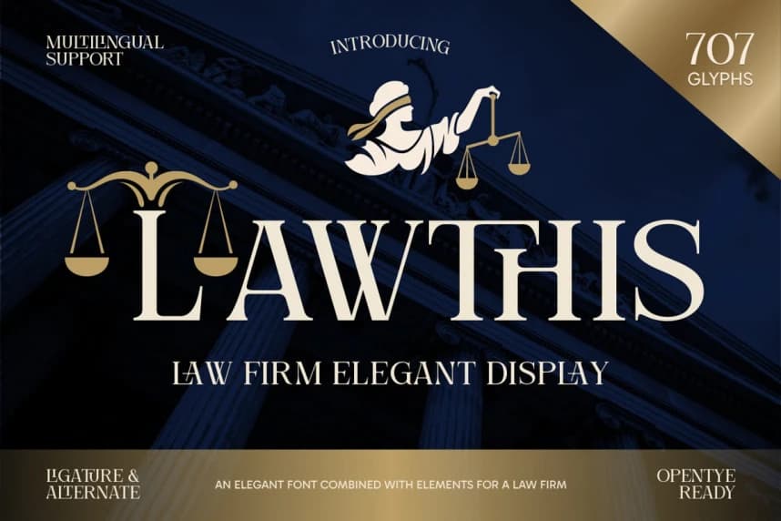 Lawthis Font – Serif creative asset