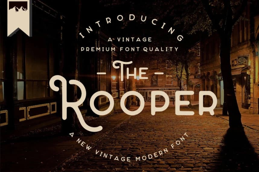 The Rooper Font – Display creative asset