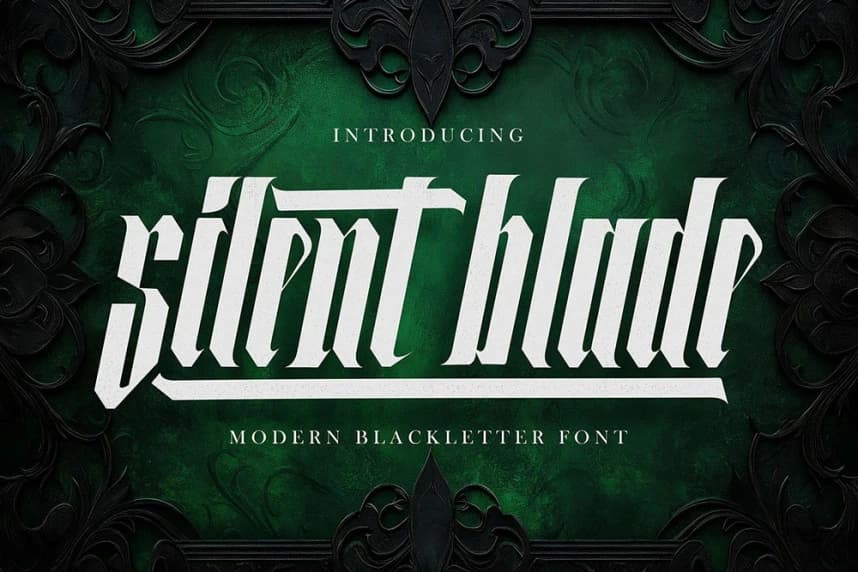 Silent Blade Font – Handwritten creative asset