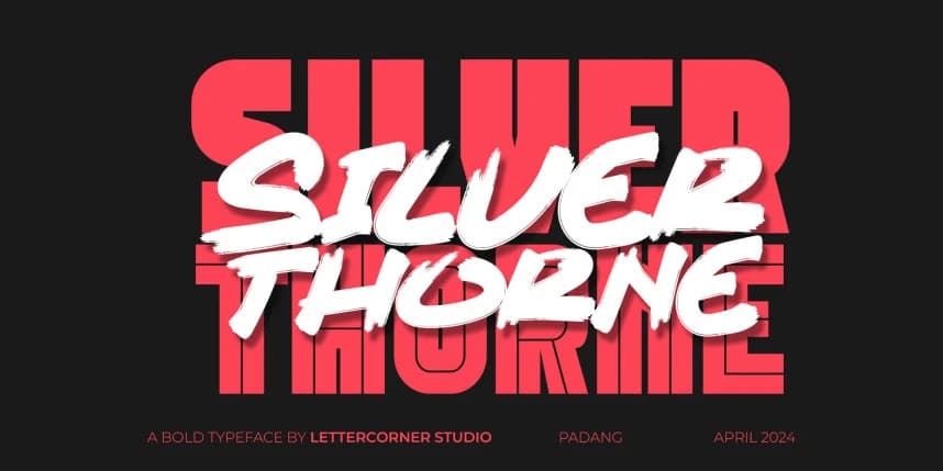 Silverthorne Font – Display creative asset