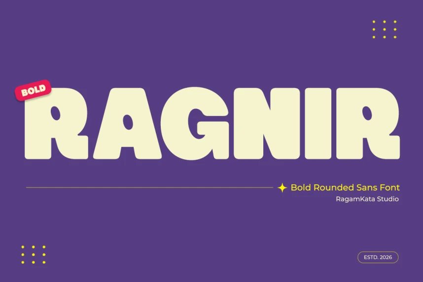Ragnir Font – Display creative asset
