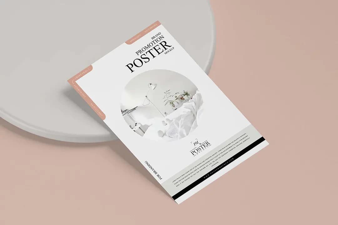 Brand Promotion Poster Mockup Free PSD – Mockups creative asset