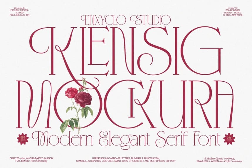 Klensig Mockura Font – Serif creative asset