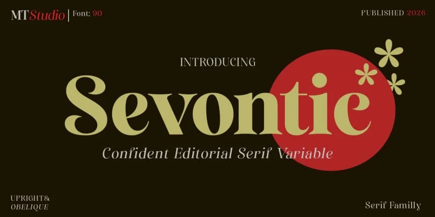 Sevontic Font – Serif creative asset