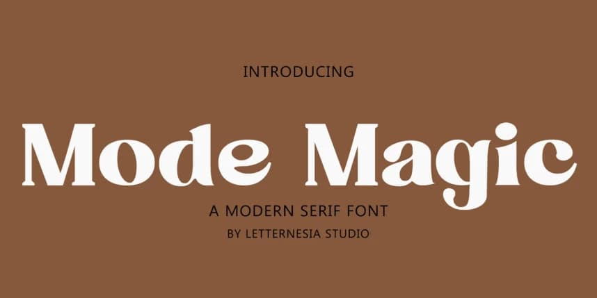 Mode Megic Font – Display creative asset