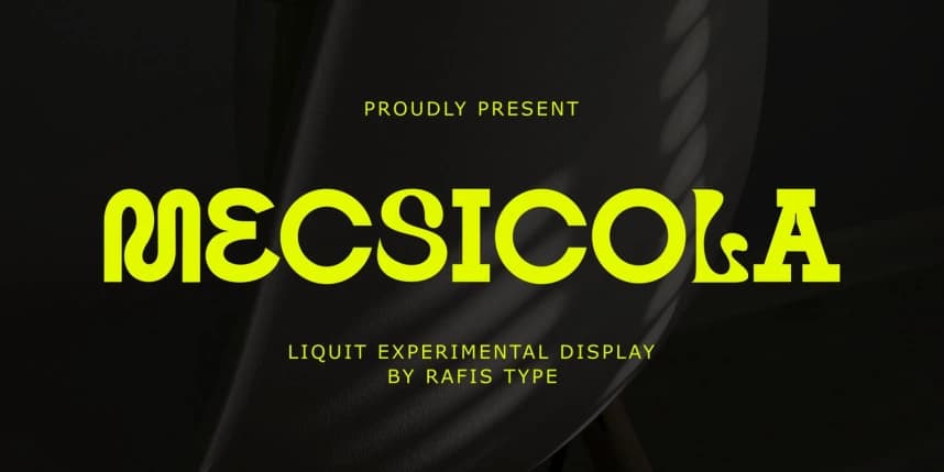Mecsicola Font – Display creative asset