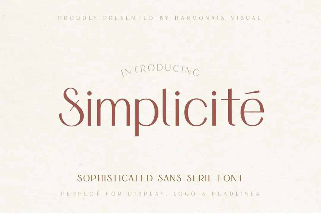 Simplicité Elegant Demo Font – Fonts creative asset