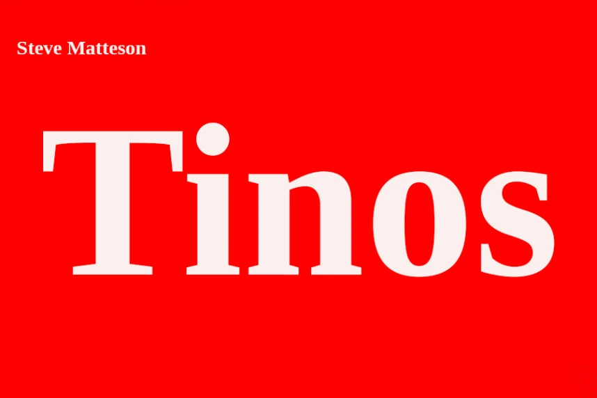 Tinos Font – Serif creative asset