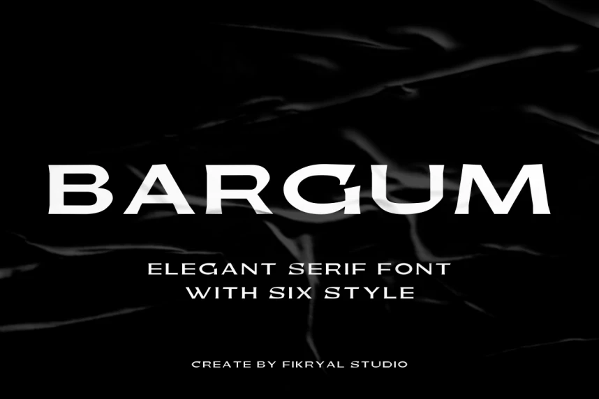 Bargum – Elegant Serif Font – Serif creative asset