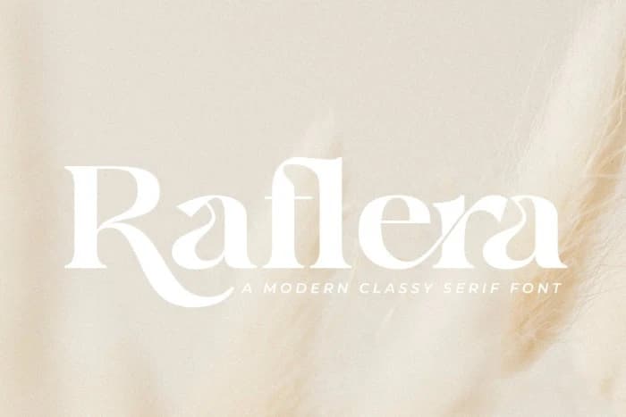 Raflera Font – Serif creative asset