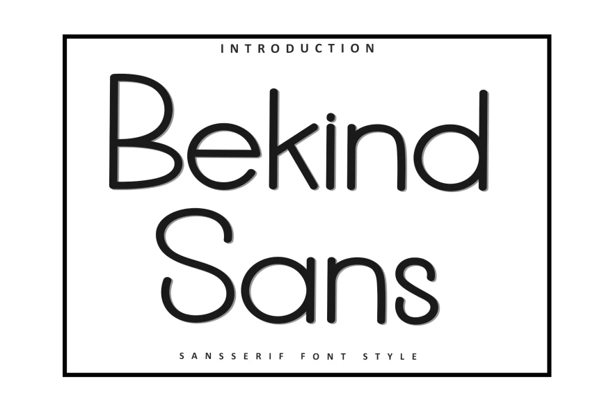 Bekind Sans Font – Display creative asset