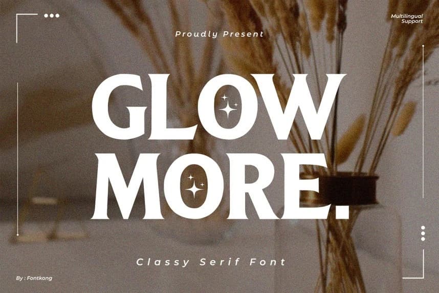 Glowmore Font – Serif creative asset