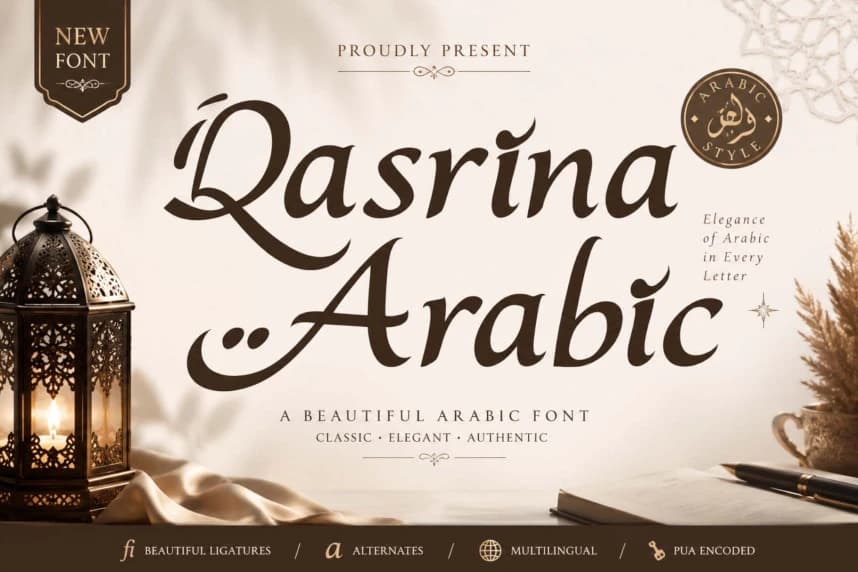 Qasrina Arabic Font – Display creative asset