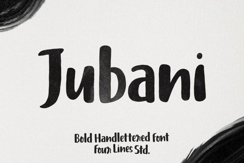 Jubani – Bold Handlettered Font – Handwritten creative asset