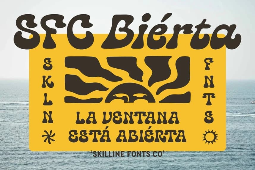 SFC Biérta Font – Display creative asset