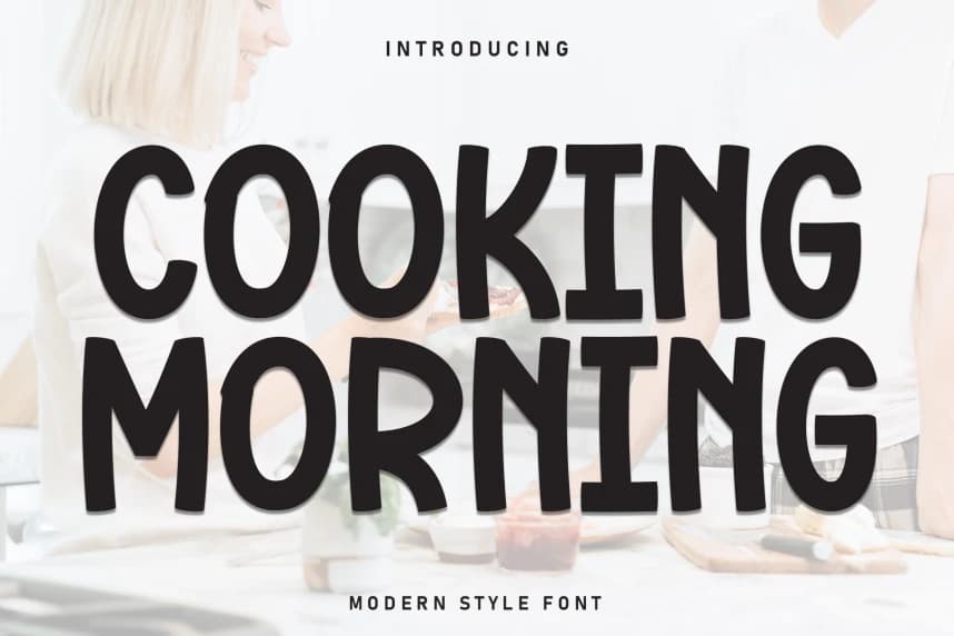 Cooking Morning Playful Font – Display creative asset