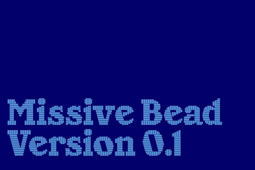 Missive Bead Font – Display creative asset