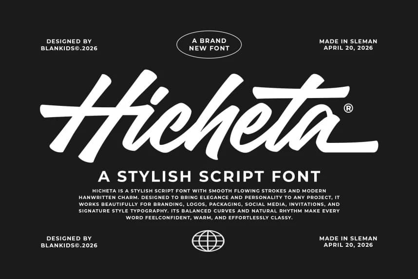 Hicheta Script Font – Handwritten creative asset