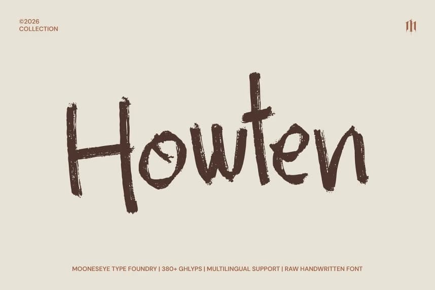 Howten Brush Font – Display creative asset