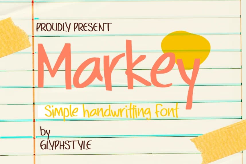 Markey Simple Handwritten Font – Display creative asset