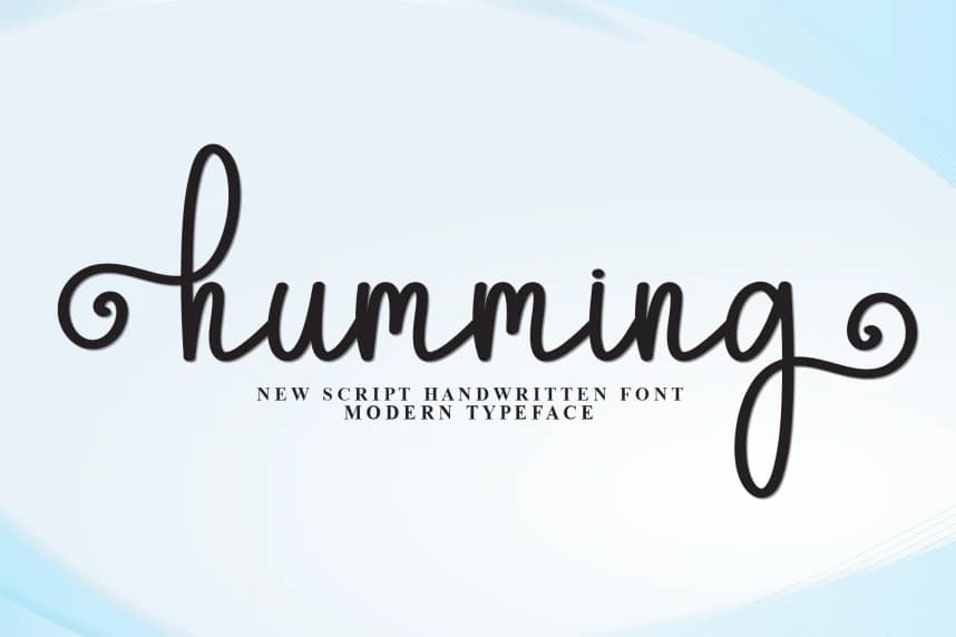 Humming Handwritten Font – Handwritten creative asset