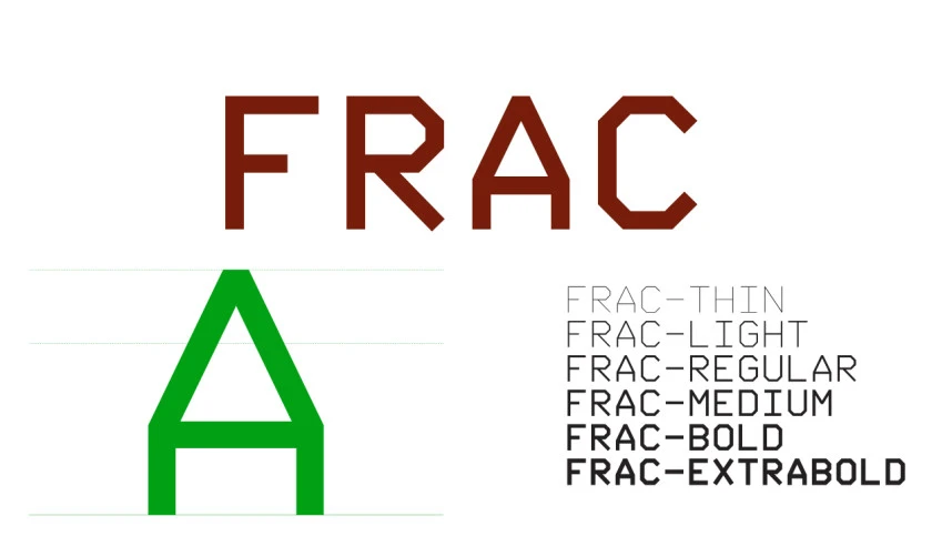 Frac Font Family – Display creative asset