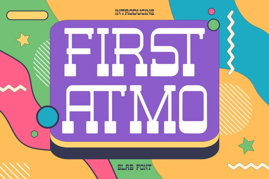 First Atmo Font – Display creative asset