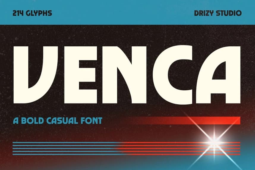 Venca Font – Display creative asset