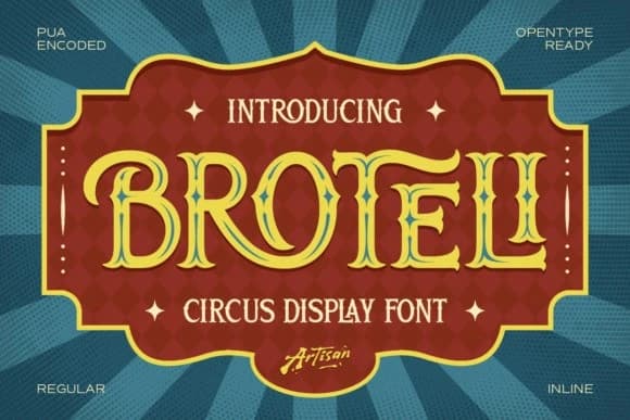 Broteli Vintage Font – Display creative asset