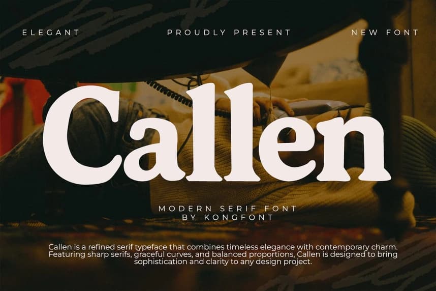 Callen Font – Serif creative asset