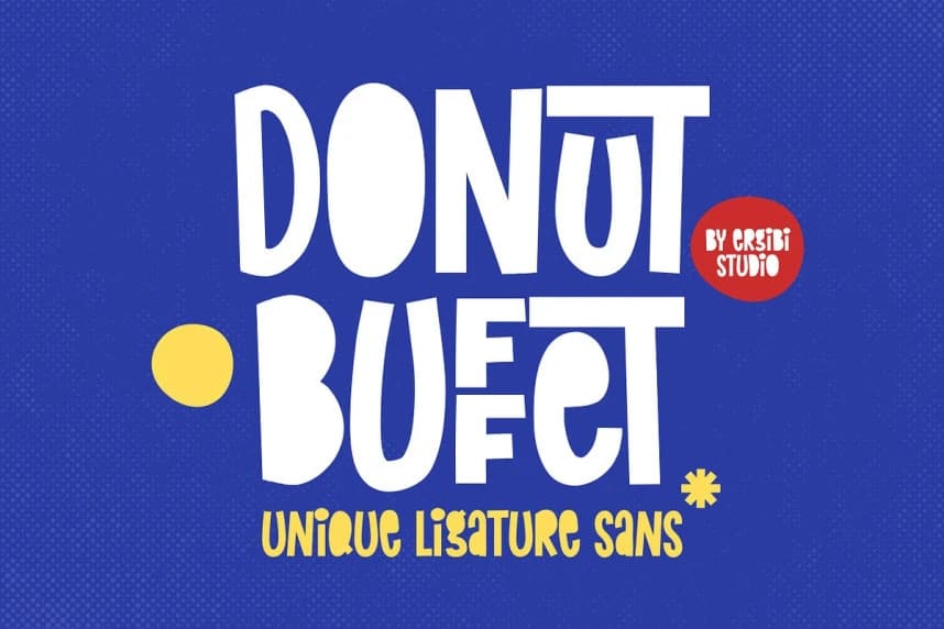 Donut Buffet Font – Display creative asset