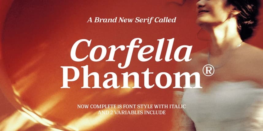 Corfella Phantom Font Family – Serif creative asset